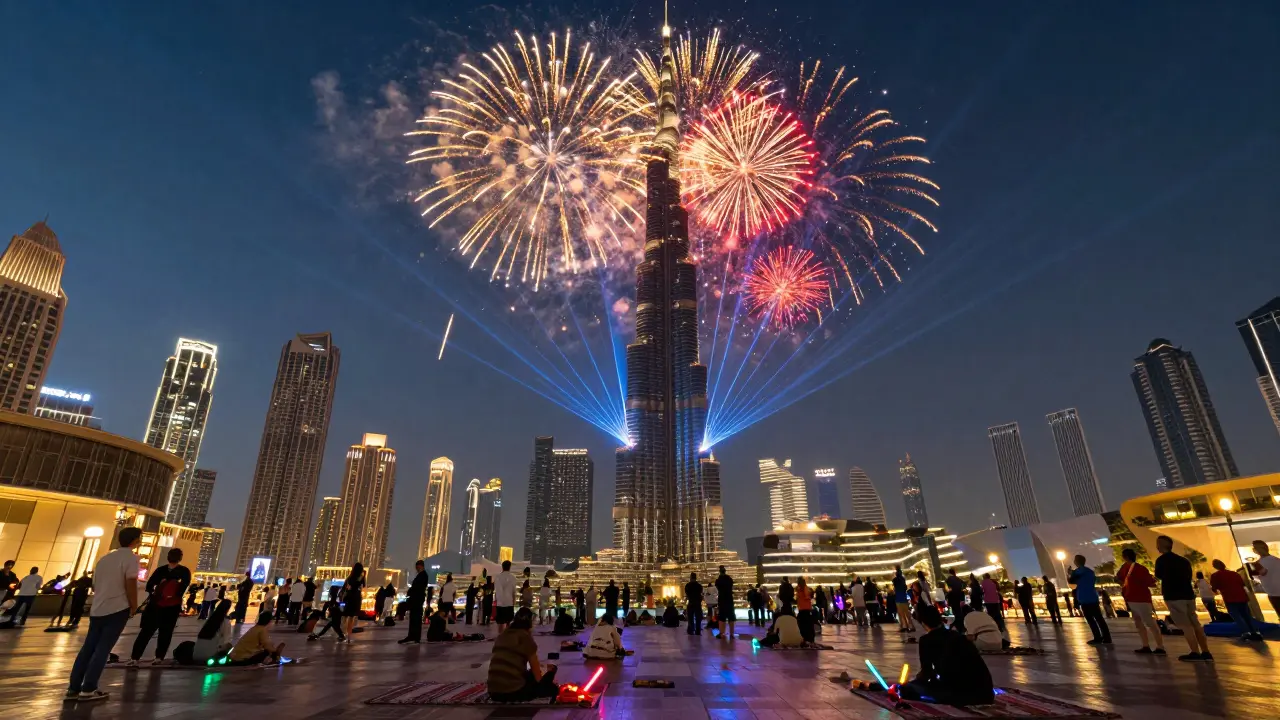 The Best Places to Watch Fireworks and Light Shows in Dubai at Night